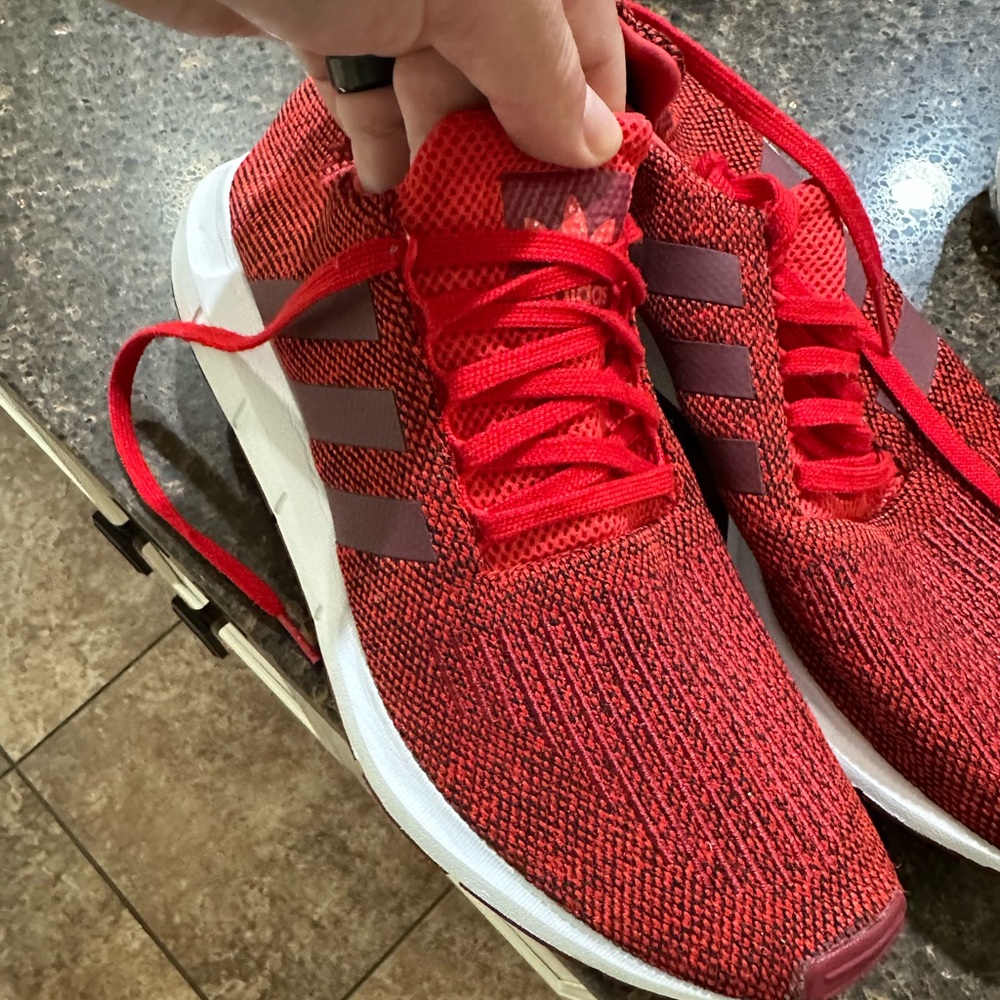 Adidas Swift Run Size 13 Red In Amazing Condition - image 1